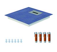 Élément de douche Schedel Line Flow LI1KF901010 100 x 100 cm, pente sur quatre côtés