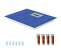 Schedel Line Flow élément de douche LI1KF901210 120 x 100 cm, pente sur quatre côtés