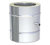 Elément de drainage 250 mm pour montage horizontal et vertical, avec mamelon 1/2" - double paroi - Tecnovis TEC-DW-CLASSIC 150 mm