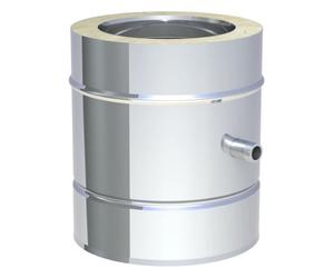 Elément de drainage 250 mm pour montage horizontal et vertical, avec mamelon 1/2" - double paroi - Tecnovis TEC-DW-CLASSIC 130 mm