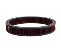 Élément de Filtre à Air Rond pour Filtre à Air 14 X 2 Pouces, Puissance et Accélération Accrues, Lavable et Réutilisable, Protection du Moteur, Durable (Rouge)
