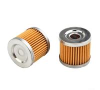 Élément de filtre à huile en aluminium pour motos GN125 - Noyau en papier haute performance avec joint en caoutchouc souple, compatible avec la série GS