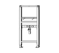 Élément De Lavabo Viega Prevista Dry 8538 Connexions Fixées À 1120 Mm