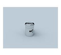 Élément de mesure Bertrams Polyline LAS 42RLM60 DN 60/100, intérieur, avec deux ouvertures de mesure, acier inoxydable