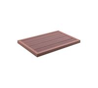vidaXL Elément de Plancher pour Douche Solaire Echelle de Piscine Paillasson Antidérapant Extérieur Durable Robuste Marron 49065