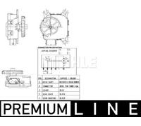 Elément de réglage du clapet de mélange poulie à courroie trapézoïdale 119mm MAHLE pour SEAT CORDOBA