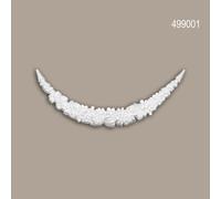 Élément décoratif Profhome 499001 Moulure de façade Élément de façade style Néo-Empire blanc