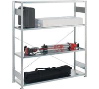 Élément départ H2000xL1700xP600mm Élément départ galvanisé argenté 4 tablettes acier