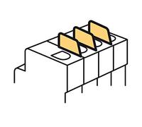 Elément d'espacement passe-fil 0,5 module