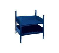 Elément d'étagère LOGS 40 H520xL540xP390mm bleu RAL 5022 avec étagère double LOGS