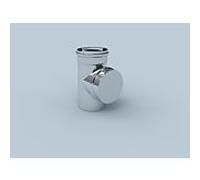 Élément d'inspection Bertrams Polyline LAS 42RE80 DN 80/125, intérieur, acier inoxydable