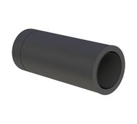 Élément droit 500 mm, ajustable pour passage mural - double paroi - Tecnovis TEC-DW-NOIR 150 mm