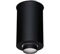 Element droit de finition plafond dn 150 inox galva noir dn80mm