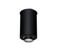 Element droit de finition plafond dn 150 inox galva noir dn80mm