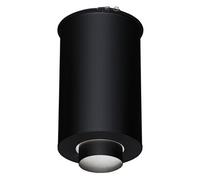 Elément droit de finition plafond inox/galva Noir pour poêle à bois - Elément droit de finition plafond - Ht 45 cm Ø 230 inox galva - Couleur : Noir
