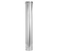 Élément droit inox 1000 mm - simple paroi - Tecnovis TEC-EW-CLASSIC 150 mm