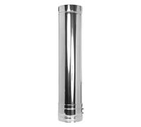 Elément droit inox 1000mm - double paroi - TEC-DW-Classic 130mm