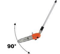 Élément élagueuse pour multifonction 4 en 1 et outil sur perche, tête orientable