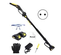 Élément élagueuse pour multifonction,outil sur perche,Tronçonneuse sans fil 2-en-1,2 Batteries 2000mAh,21V,6 pouces,800W,230*10cm