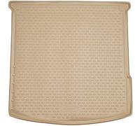 Element EXP.ELEMENT0423B10b Tapis de Coffre antidérapant de qualité supérieure pour Audi A6 2011-2018 Berline Beige Noir Ajustement mesuré au Laser personnalisé