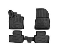 Element EXP.ELEMENT3D02475210K Tapis de Sol en Caoutchouc antidérapant Premium 3D Personnalisables Renault Captur, 2019->, 4 Poissons, Noir Ajustement mesuré au Laser personnalisé