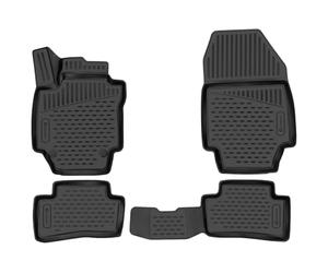 Element EXP.ELEMENT3D4147210k Tapis de Sol en Caoutchouc Premium Renault Captur 2013-2019, Noir, Ajustement mesuré au Laser personnalisé