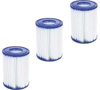 Elément filtrant pour piscine, dimensions 10,6 x 10,6 x 27,2 cm, 3pcs