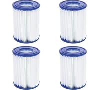 Elément filtrant pour piscine, dimensions 10,6 x 10,6 x 27,2 cm, 4pcs