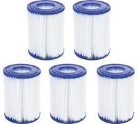 Elément filtrant pour piscine, dimensions 10,6 x 10,6 x 27,2 cm, 5pcs