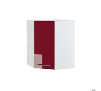 Elément haut de cuisine Fame-Line, 57cm, Rouge bordeaux Haute brillance, Blanc, Vicco
