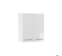 Vicco Elément Haut de Cuisine Fame-Line, Blanc Haute Brillance, 60cm, à Combiner avec d'autres modules de la série Fame-Line
