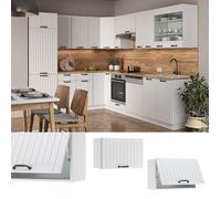 Vicco Elément Haut de Cuisine Fame-Line, Blanc Campagne, 60cm Plat, à Combiner avec d'autres modules de la série Fame-Line