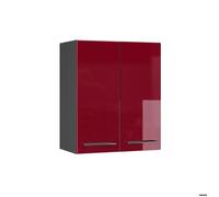 Vicco Elément Haut de Cuisine Fame-Line, Rouge Bordeaux Haute Brillance, 60cm, à Combiner avec d'autres modules de la série Fame-Line