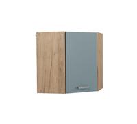 Vicco Elément Haut de Cuisine R-Line, Bleu-Gris, 57cm | Relie deux côtés de la cuisine · 1 Tablette · 1 Porte · Profondeur - 31 cm · Solution d’angle gain de place ✓