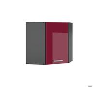 Elément haut de cuisine R-Line, 57cm, Rouge bordeaux Haute brillance, Anthracite, Vicco