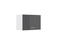 Vicco elément Haut de Cuisine R-Line, Anthracite Haute Brillance/Blanc, 60 cm Plat