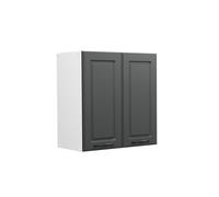 Vicco Elément Haut de Cuisine R-Line, Anthracite Campagne, 60cm | Façade en MDF · 1 Tablette · Profondeur - 31 cm · Librement combinable · ✓ Rangement pratique