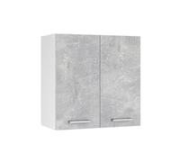 Elément haut de cuisine R-Line, 60cm, Béton/Blanc, Vicco 30250