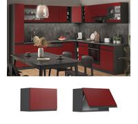 Vicco Elément Haut de Cuisine R-Line, Rouge, 60cm J-Shape, Plat, pour Une Combinaison Libre au Sein de systèmes de Cuisine modulaires
