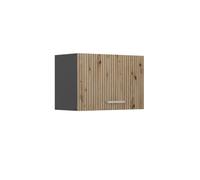Elément haut de cuisine R-Line, 60cm Plat, Chêne Artisan/Anthracite, Vicco 49097