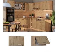 Vicco Elément Haut de Cuisine R-Line, Chêne Artisan, 60cm Plat, pour Une Combinaison Libre au Sein de systèmes de Cuisine modulaires