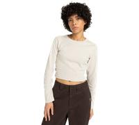 Element - Icon Crop Ls W - T-shirt femme Oat Milk - M