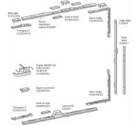 Élément intermédiaire pour fermetures GU 330 - longueur 630 mm FERCO