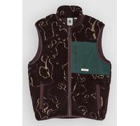 Element Lake Sherpa Gilet marron XS