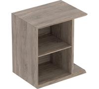 Elément latéral Geberit iCon avec box à poussières, suspendu, 37x40x27,3 cm, 502325, 502325JR1, Couleur: Noyer hickory / mÃ©lamine structure bois - CM
