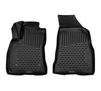 Element Lot de 2 Tapis intérieurs de Voiture 3D sur Mesure en TPE pour Fiat Doblo II, modèles à partir de 2010