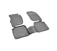 Element Lot de 4 Tapis de Sol en Caoutchouc 3D, sur Mesure, pour Mitsubishi Galant à partir de 2004, 4 pièces (Gris)