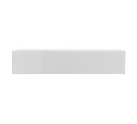 Élément mural TV horizontal blanc laqué brillant L138 cm ETERNEL