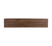 Élément mural TV horizontal finition bois foncé noyer L138 cm ETERNEL