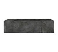 Élément mural TV horizontal finition métal oxydé L138 cm ETERNEL
